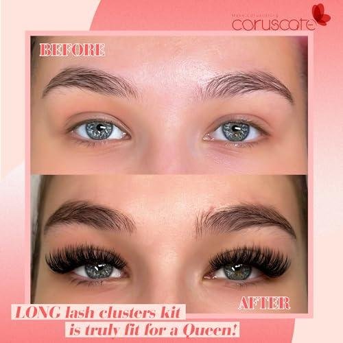 Review:‌ CORUSCATE Lash Clusters ⁤Kit ​- DIY Fluffy Eyelash Extensions